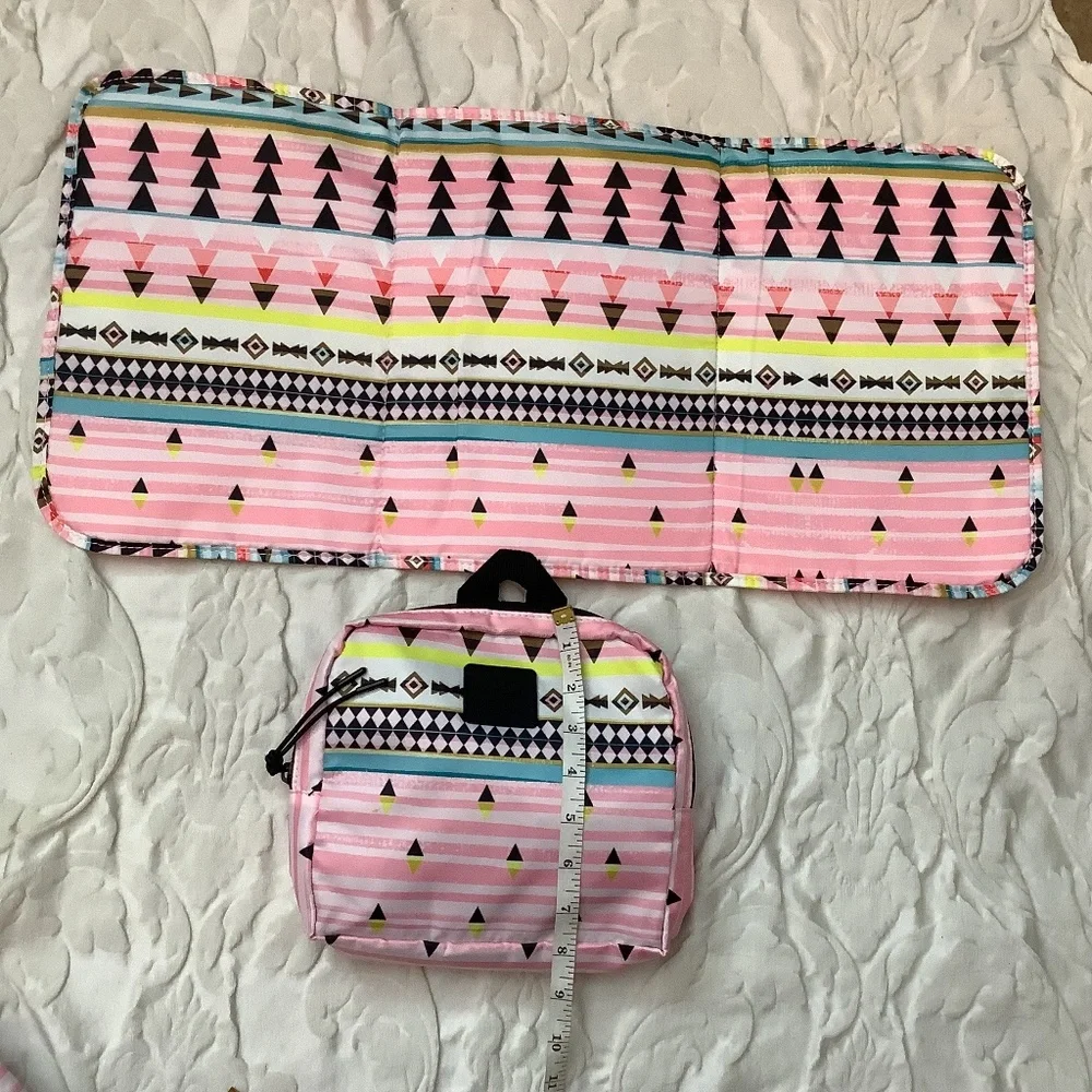 EUC GO! SAC tote overnight‎ diaper bag tote 3 piece set Aztex